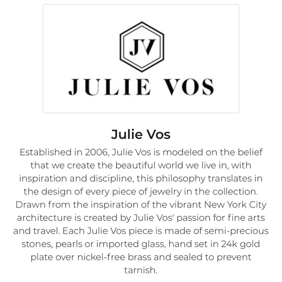 Julie Vos NWT authentic luxury minimalist Iridescent Chalcedony Blue Bracelet - Picture 6 of 17